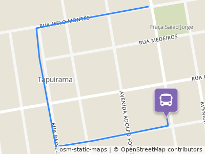 Mapa da parada