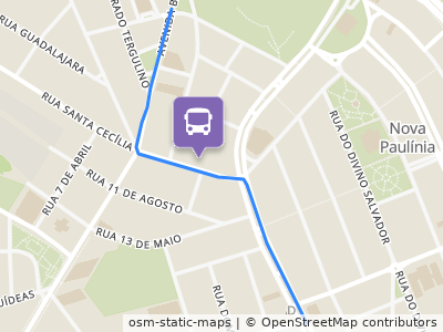 Mapa da parada