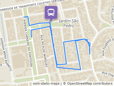 Mapa da parada