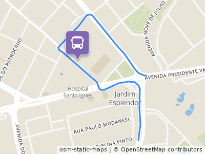 Mapa da parada