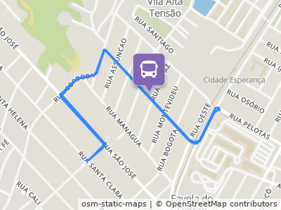 Mapa da parada