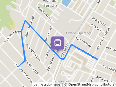 Mapa da parada