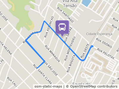 Mapa da parada