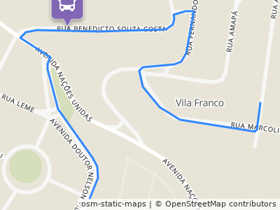 Mapa da parada