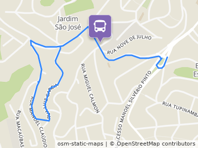 Mapa da parada