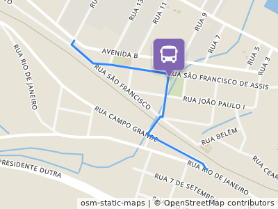 Mapa da parada