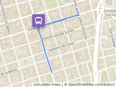 Mapa da parada