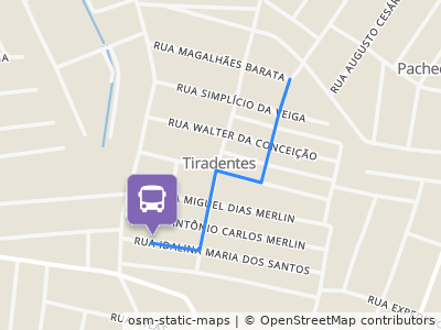 Mapa da parada