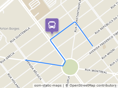 Mapa da parada