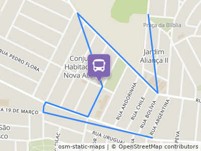 Mapa da parada