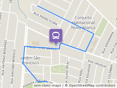 Mapa da parada