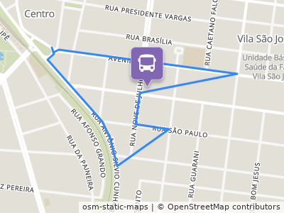 Mapa da parada