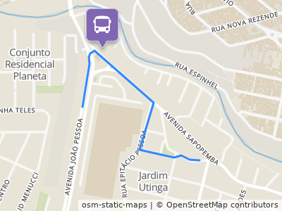 Mapa da parada