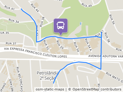 Mapa da parada