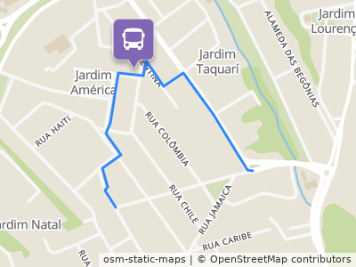 Mapa da parada