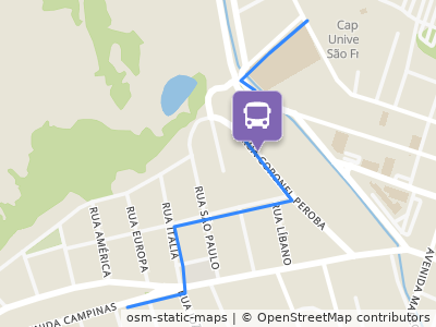 Mapa da parada
