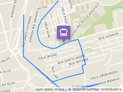 Mapa da parada