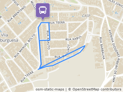 Mapa da parada