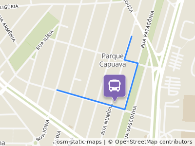 Mapa da parada