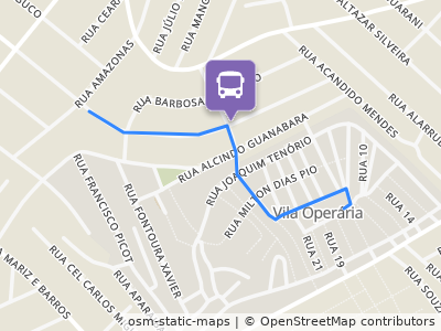 Mapa da parada
