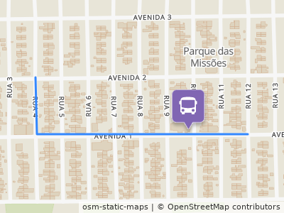 Mapa da parada