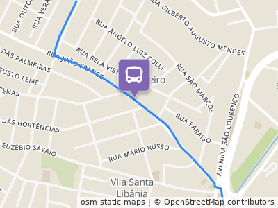Mapa da parada
