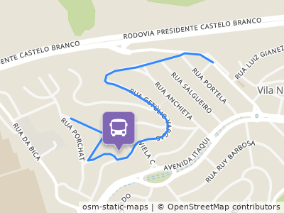 Mapa da parada
