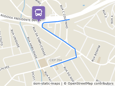 Mapa da parada