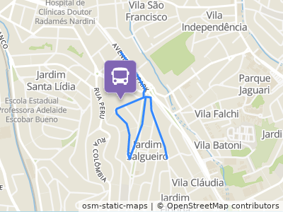 Mapa da parada