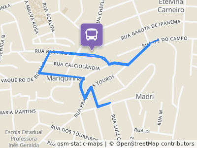 Mapa da parada