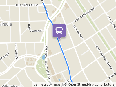 Mapa da parada