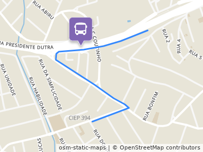 Mapa da parada