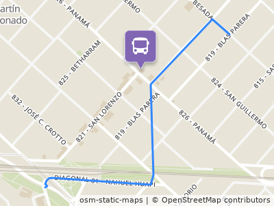 Mapa da parada