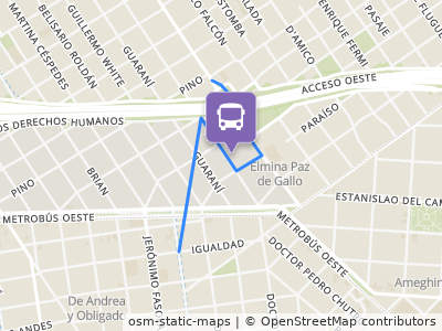 Mapa da parada