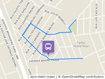 Mapa da parada