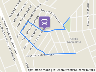 Mapa da parada