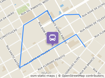 Mapa da parada