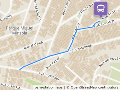 Mapa da parada
