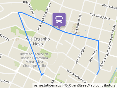 Mapa da parada