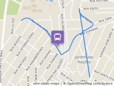 Mapa da parada