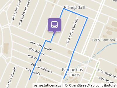 Mapa da parada