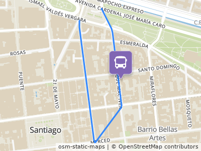 Mapa da parada