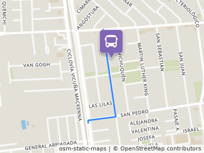 Mapa da parada