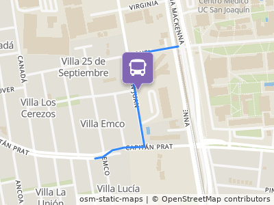 Mapa da parada