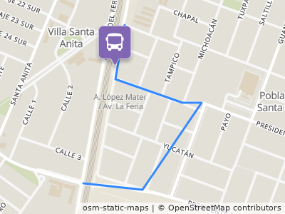Mapa da parada