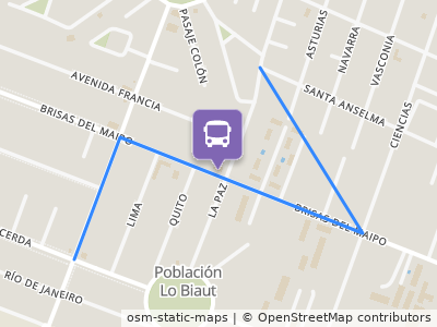 Mapa da parada
