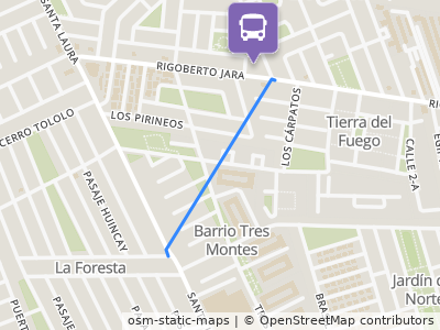 Mapa da parada