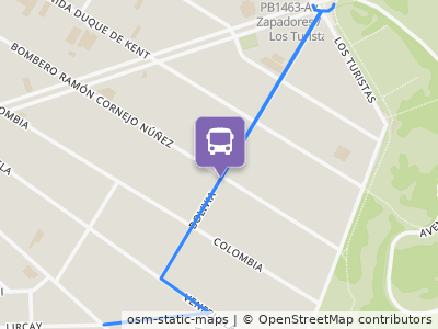 Mapa da parada