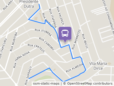 Mapa da parada
