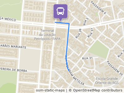 Mapa da parada